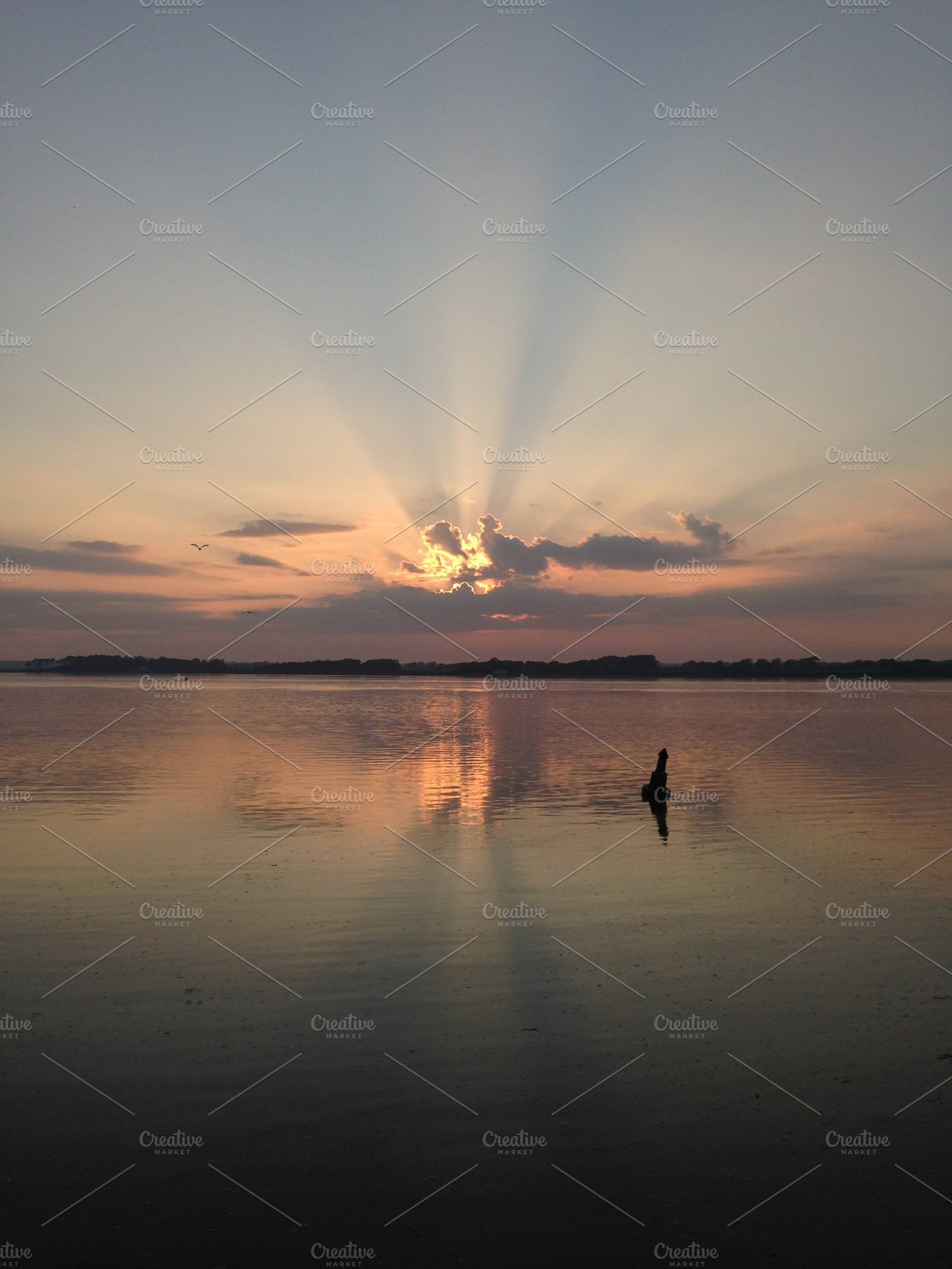 Sunset stock photo, a Nature Photo by Illustrations & Templates