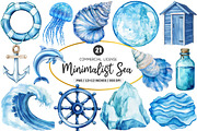 Minimalist Sea Sublimation Clipart, an Illustration by SinaCreation (Thumbnail 1 of 5)