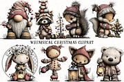 Whimsical Christmas Clipart, an Illustration by OK Design (Thumbnail 2 of 6)