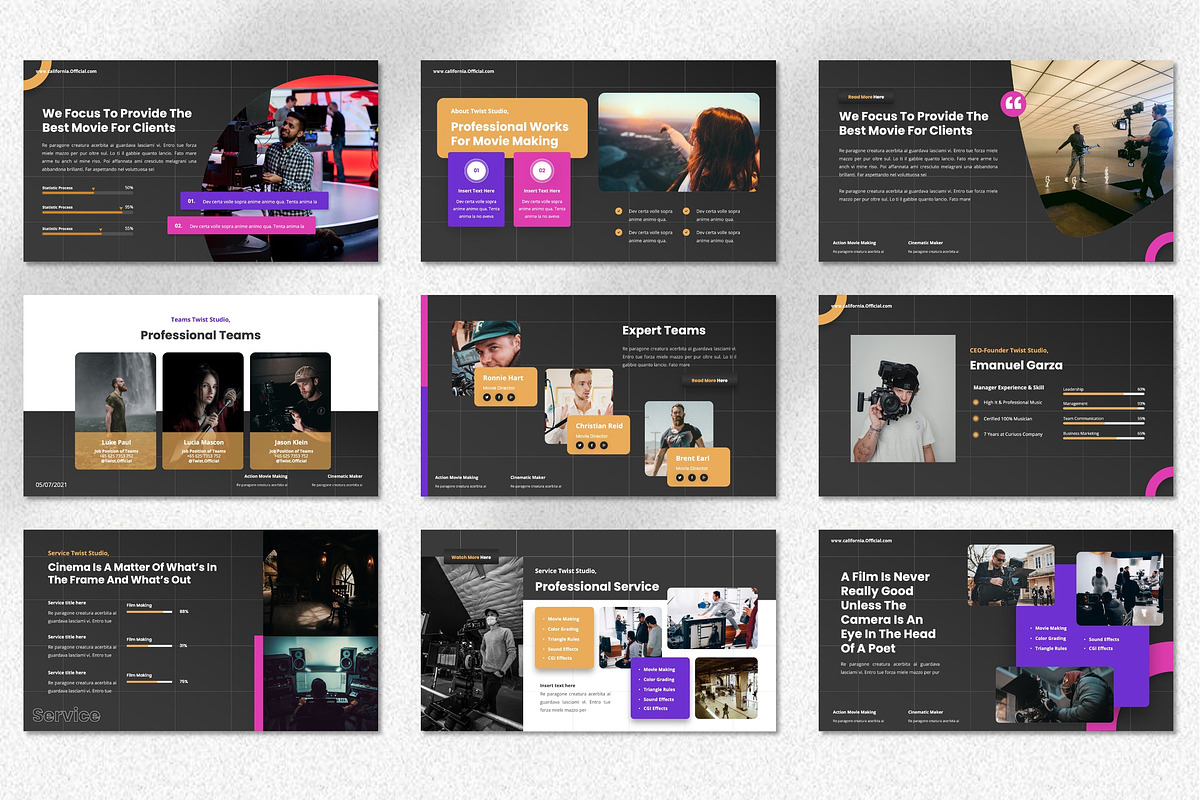 Twist - Movie Studio Keynote, a Presentation Template by Dhabee (Photo 6 of 7)