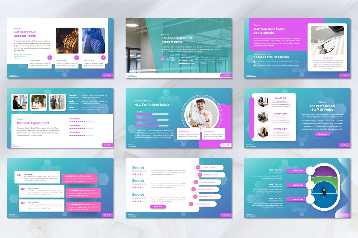 Freiga - Cryptocurrency Powerpoint, a Presentation Template by Dhabee (Photo 6 of 7)