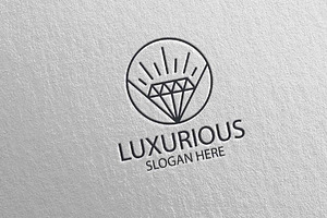 Diamond Luxurious Royal Logo 69