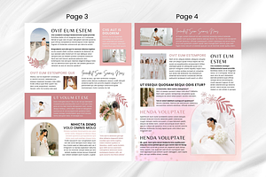 Wedding Canva Newsletter Template