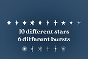 Star Stamp Set for Procreate, a Brush Add-On by cathconofolio (Thumbnail 3 of 5)