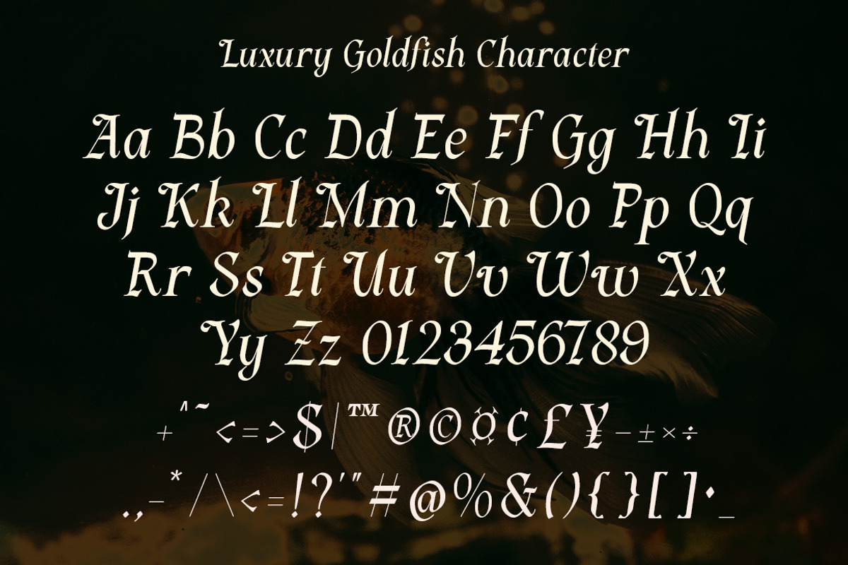 Luxury Goldish – Elegant Serif Font, a Serif Font by MERCI STUDIO (Photo 7 of 8)