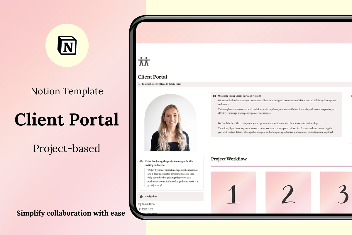 Client Portal, Project Management, a Presentation Template by Planner 2 Success (Photo 1 of 10)