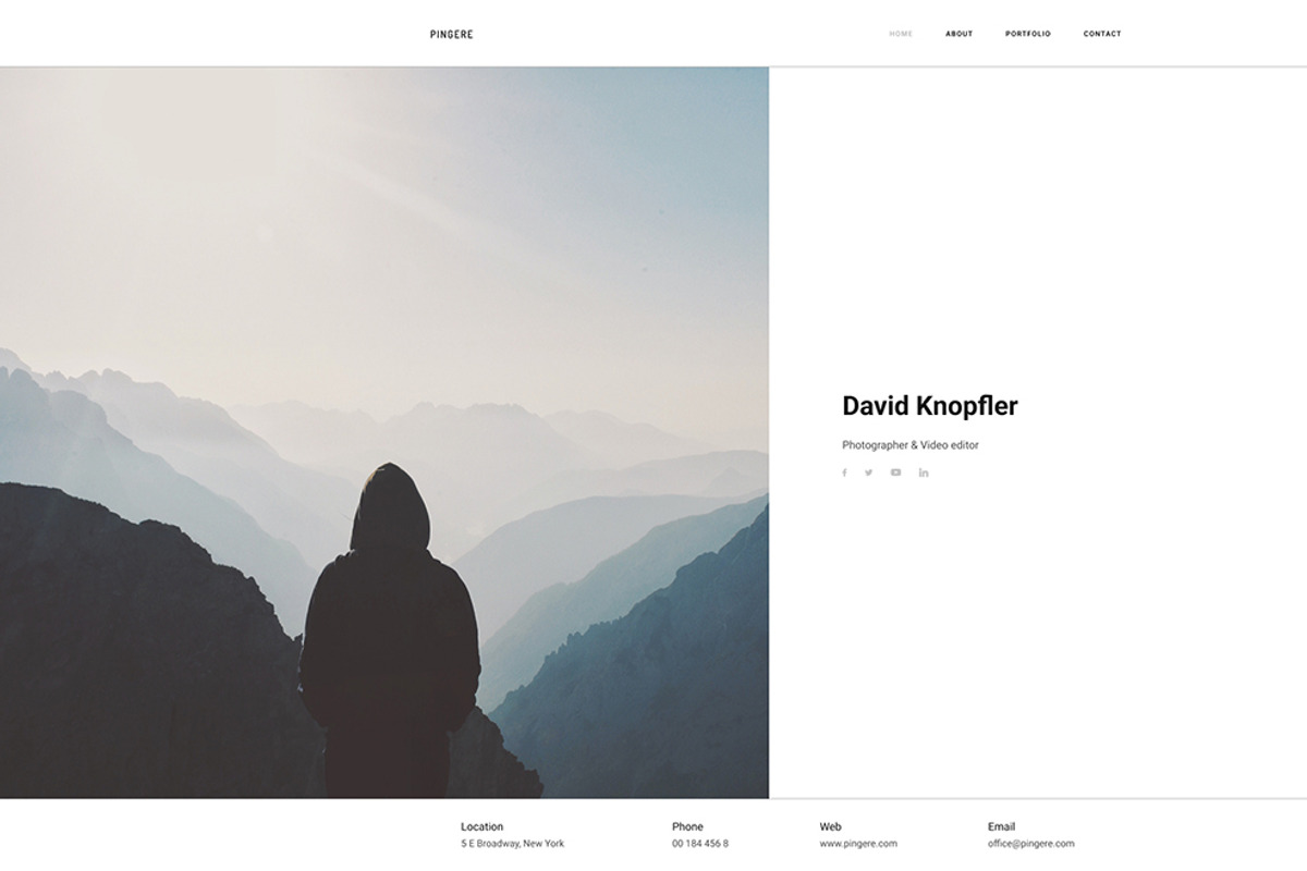 Minimal Portfolio Template, a Design Template by Smart Pixel (Photo 4 of 16)