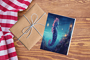 Template art, Enchanting Seahorse, a Branding & Logo Template by Boho Pixel Dust (Thumbnail 3 of 8)