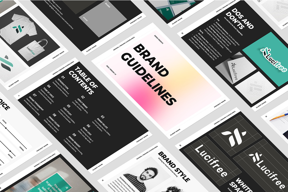 SIERRA / 2 in 1 Brand Package, a Presentation Template by Gaize (Photo 14 of 15)