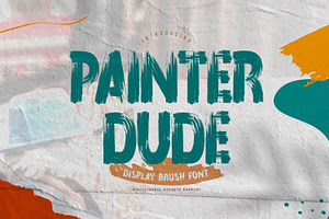 Painter Dude - Display Brush Font