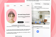 Student Personal Portfolio Website, a Landing Page Template by twinstd (Thumbnail 4 of 5)