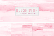 Blush Pink Watercolor Backgrounds, a Graphic by Photohacklovers (Thumbnail 2 of 7)