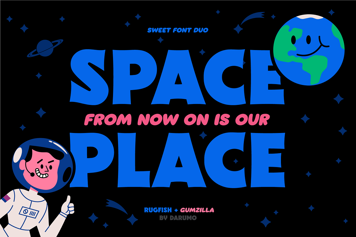 Rugfish - Playful Display Font, a Font by Darumo Shop (Photo 5 of 10)