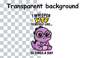 Funny Sarcastic Dino Sublimation, an Animal Illustration by Smillyy Threads (Thumbnail 2 of 5)