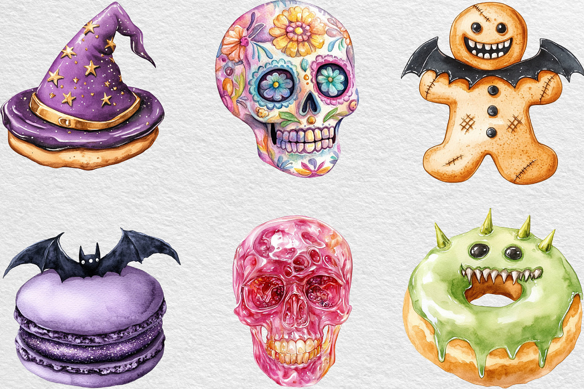 Halloween Sweets Clipart, an Illustration by Black Bird Studio (Photo 4 of 6)