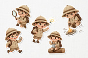 Cheerful Explorer Kid Cute Character, a Person Illustration by Gohsantosa (Thumbnail 4 of 4)