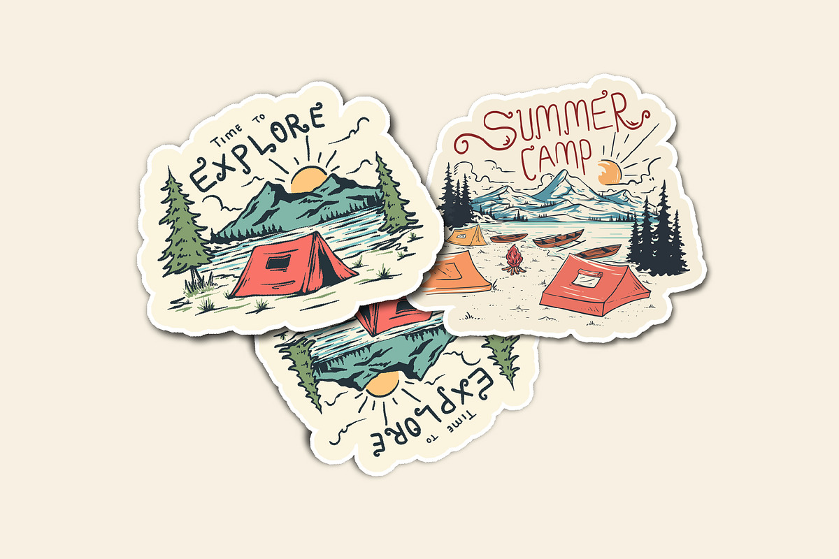 Mountain illustration Bundle, an Object Illustration by youken (Photo 3 of 3)