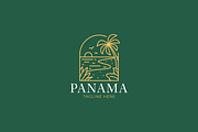 Beach Logo Panorama Illustration, a Branding & Logo Template by Signatoro (Thumbnail 1 of 3)