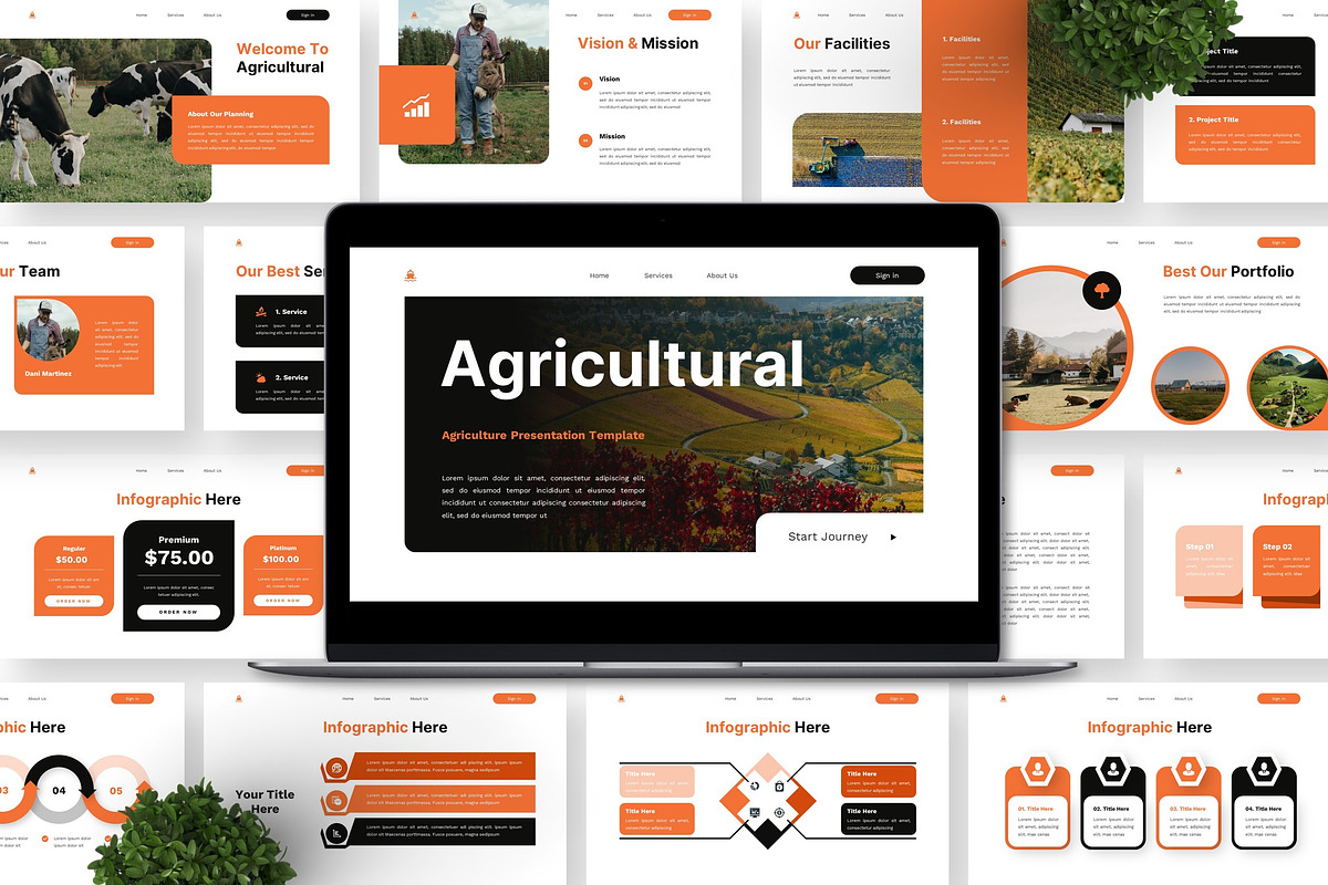 Agricultural - Agriculture PPT, a Presentation Template by Deepslide Studio (Photo 6 of 6)