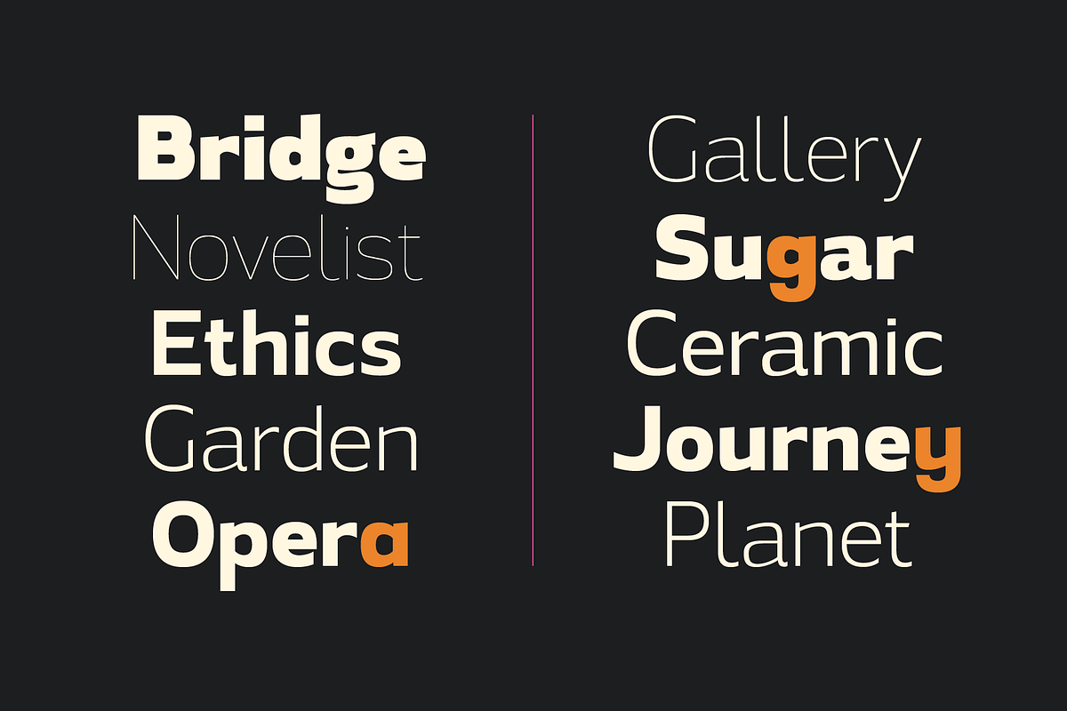 Sabu | Font Family, a Sans Serif Font by Larin Type Co. (Photo 2 of 11)