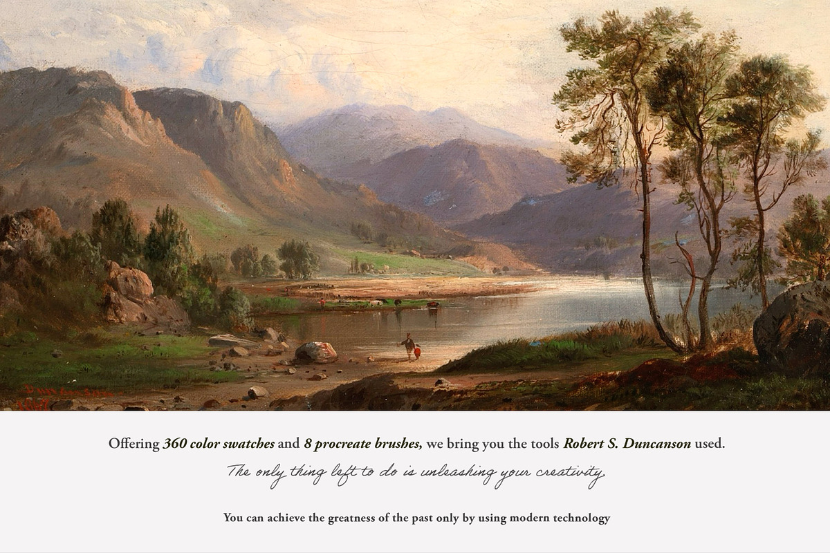 Robert S. Duncanson Procreate Kit, a Brush Add-On by Digi Life (Photo 2 of 12)