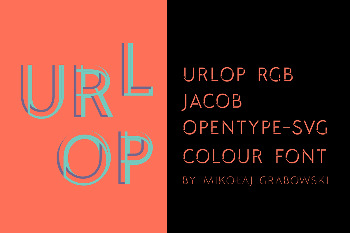 URLOP RGB Jacob (color font) preview 3