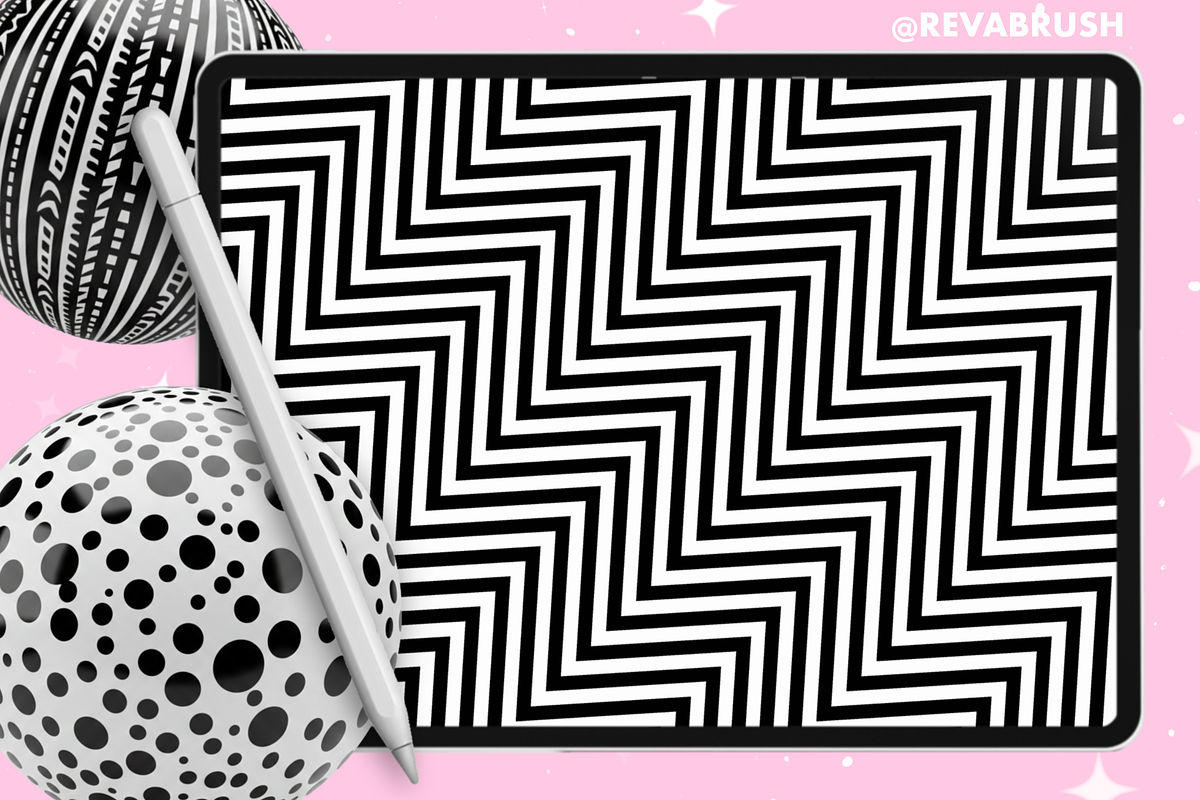 Procreate Abstract Textures brushes, a Brush Add-On by Revabrush (Photo 4 of 9)