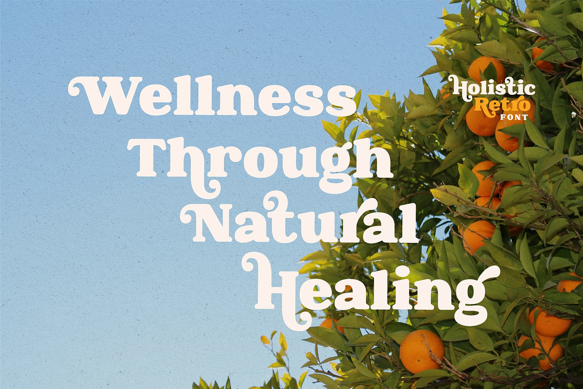 Holistic Retro – Bold Serif Font, a Serif Font by Salamahtype (Photo 2 of 8)