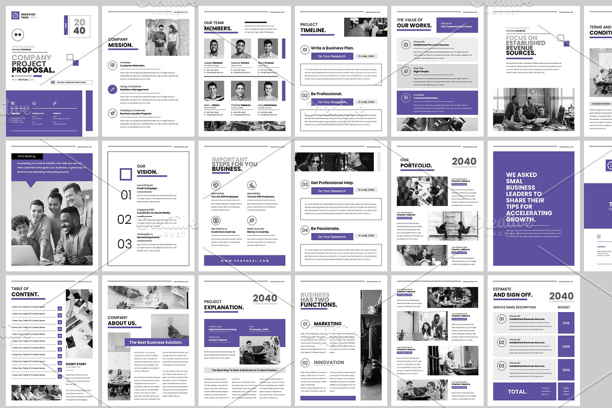 Company Project Proposal Design, a Brochure Template by FlyeredTemplate (Photo 18 of 18)