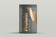 Protein Tall Jar Mockup, a Packaging Mockup by DesignRushMarket (Thumbnail 5 of 12)