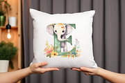 Floral Alphabet With Cute Animal Set, an Education Illustration by Genius Graph (Thumbnail 4 of 6)