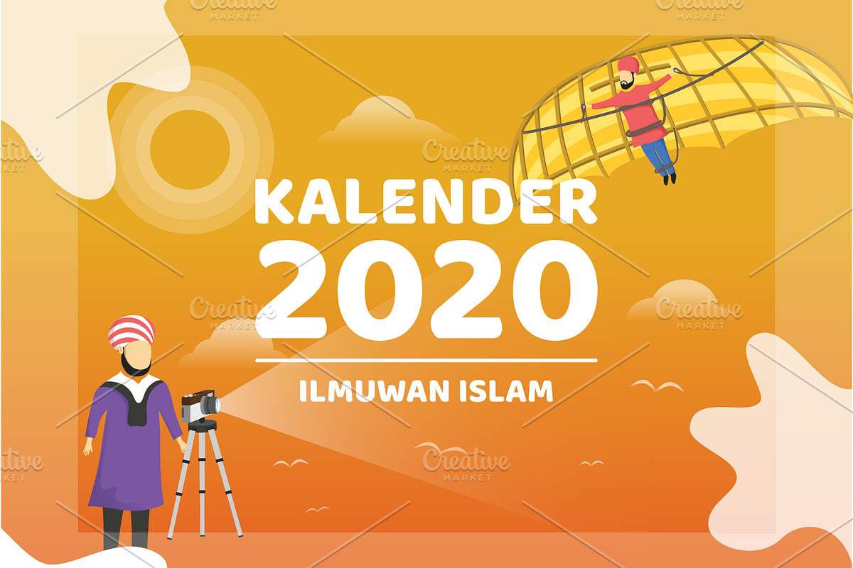 2020 Calendar - Muslim Scientist, a Stationery Template by Ted-sign (Photo 27 of 39)