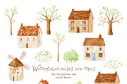 Summer in the countryside clipart, a Decorative Illustration by polikarpovaart (Thumbnail 15 of 19)