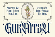 Besquen Modern Gothic Typeface, a Blackletter Font by Heinzel Std (Thumbnail 2 of 13)