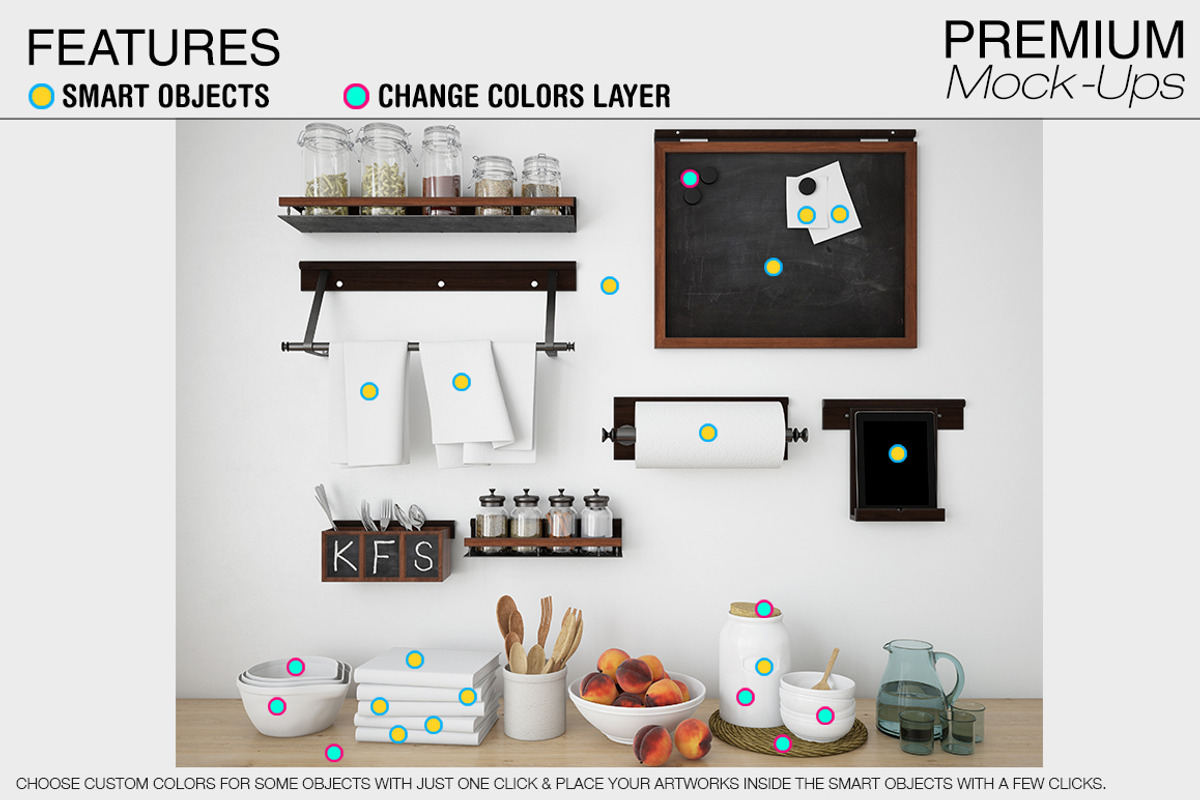 Kitchen Accessories Mockups, a Product Mockup by mock-ups (Photo 9 of 20)