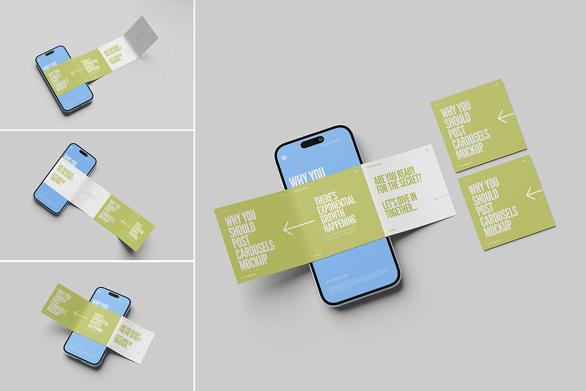 Carousel Mockup, an iPhone Mockup by Design Source_ (Photo 1 of 5)