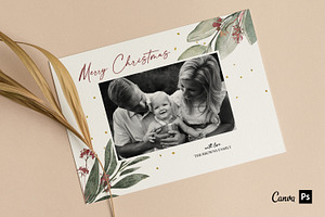 Christmas Card Template CD344