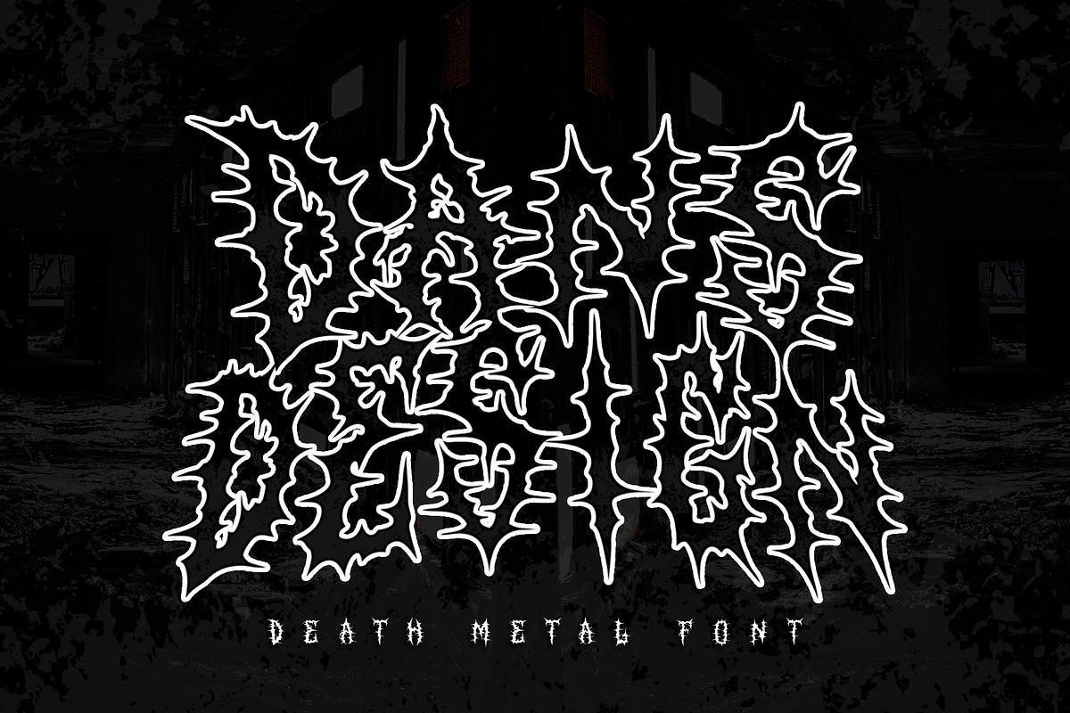 SONTEN Modern Blackletter Metal, a Blackletter Font by dansdesign (Photo 6 of 12)