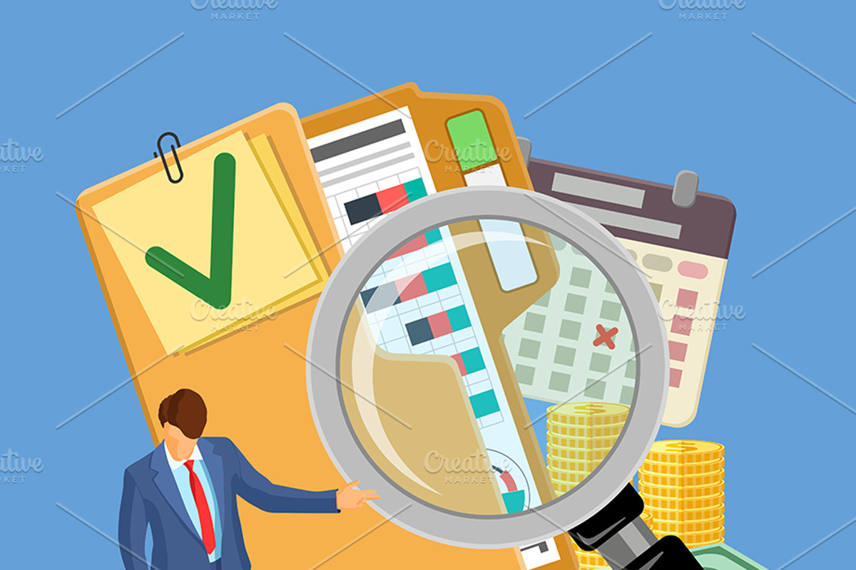 Auditing, Tax, Accounting Concepts, a Finance Illustration by TAlex (Photo 4 of 6)