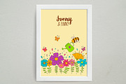 Bee and flowers, an Illustration by BerryCaty (Thumbnail 10 of 14)