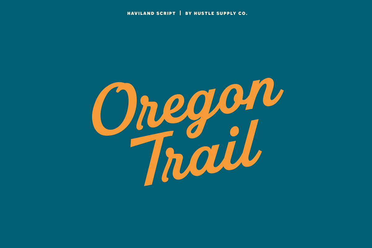 Haviland Script, a Script Font by Hustle Supply Co. (Photo 9 of 10)