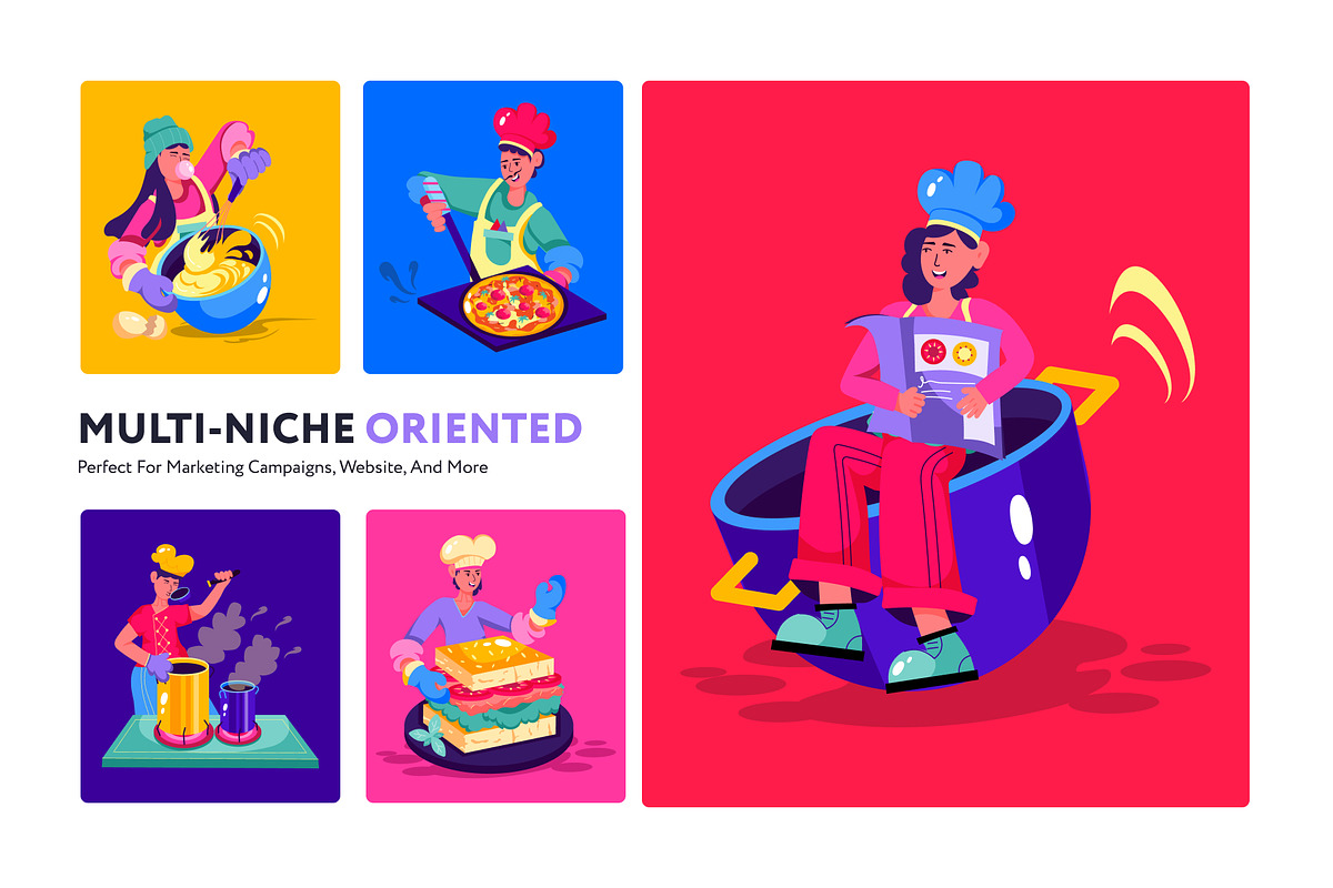 Flat Cooking Illustrations, a Food Illustration by Prosymbols (Photo 4 of 8)