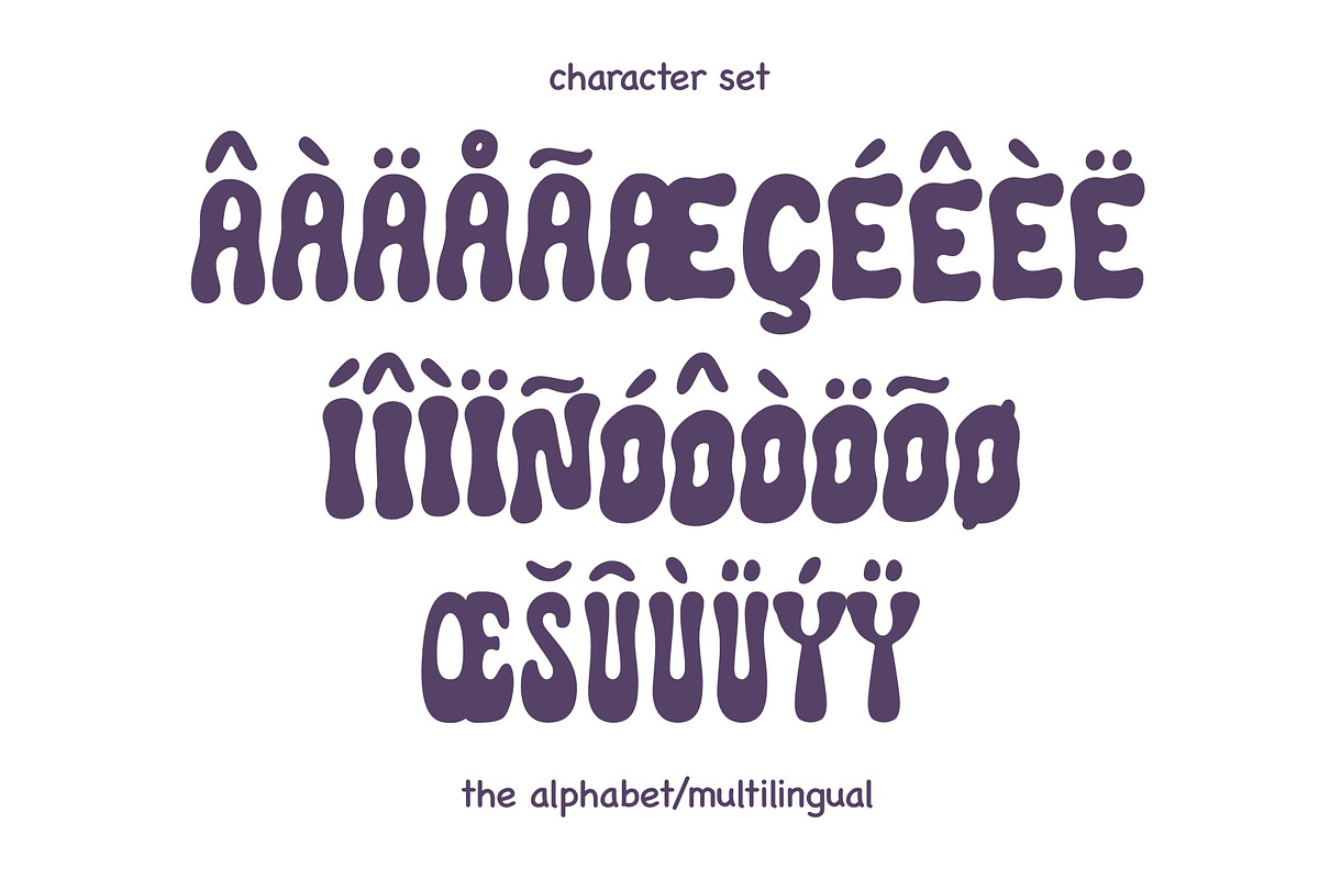 Purple Saturday Font - Groovy Font, a Handwritten Font by ariodsgn (Photo 4 of 7)