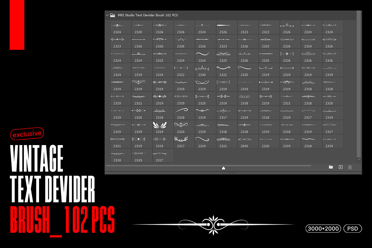 Elegant Handmade Divider Border, an Action Add-On by Photoshop Action (Photo 4 of 11)