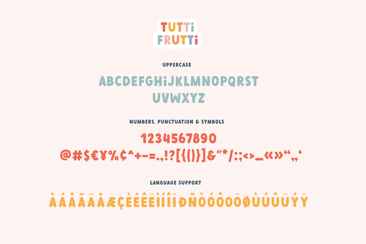 Tutti Frutti | Playful font, a Serif Font by AngelinaKovel (Photo 4 of 14)