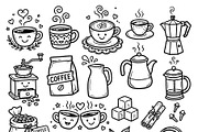 Cute doodle cartoon coffee shop, a Food Illustration by Voodz_shop (Thumbnail 3 of 3)