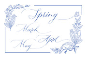 4 Seasons. Calligraphy and Frames., a Seasonal Illustration by Line and Bloom (Thumbnail 2 of 13)