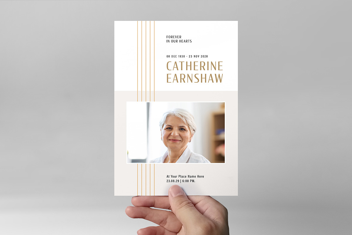 Funeral Program Template, a Flyer Template by BrandPacks (Photo 5 of 6)