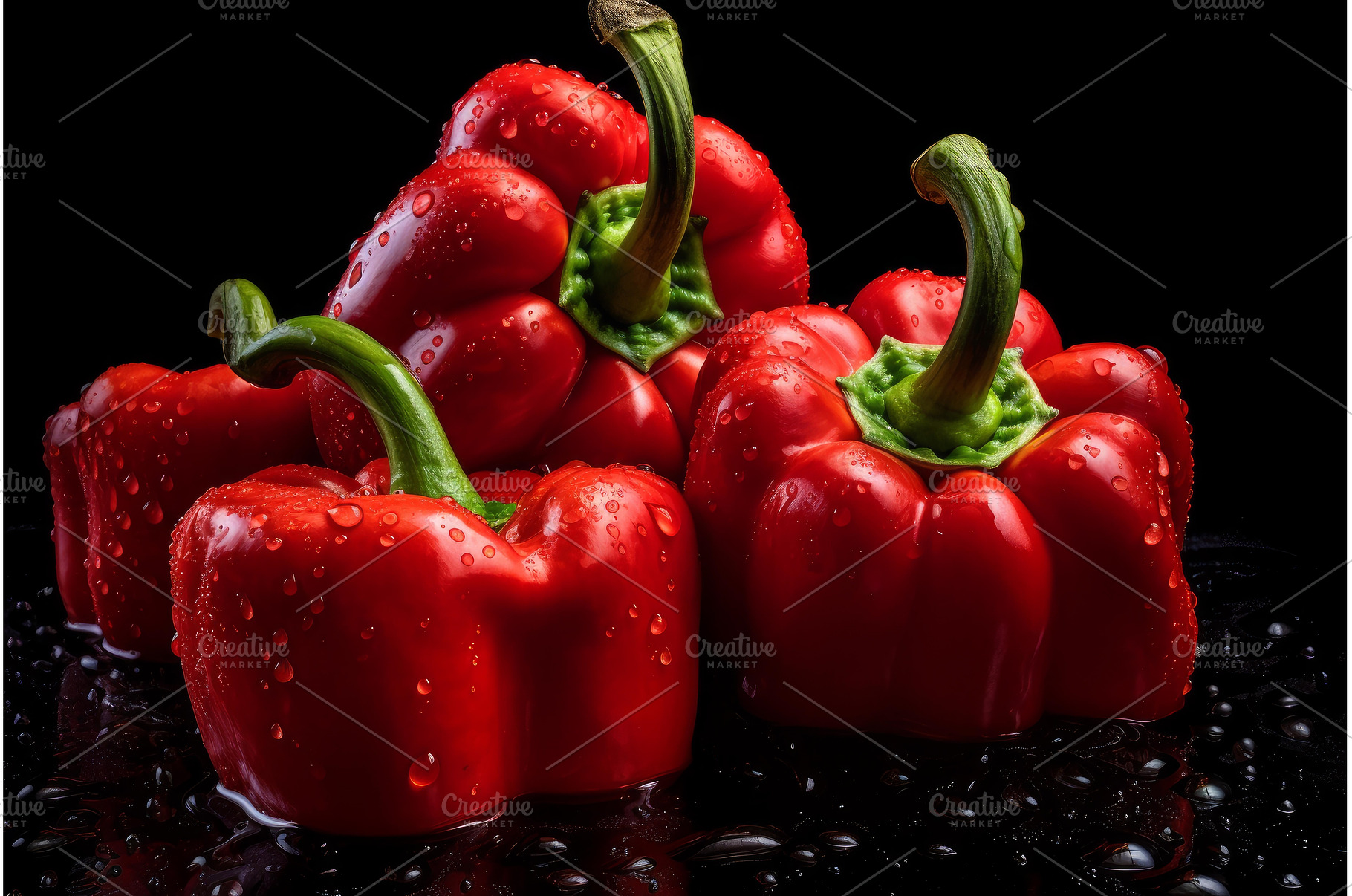 Nutritious Red bells peppers, a Food & Drink Photo by Ylivdesign