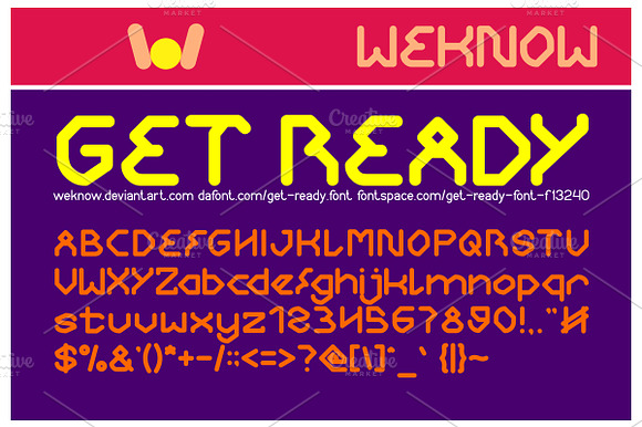 get ready font preview 7